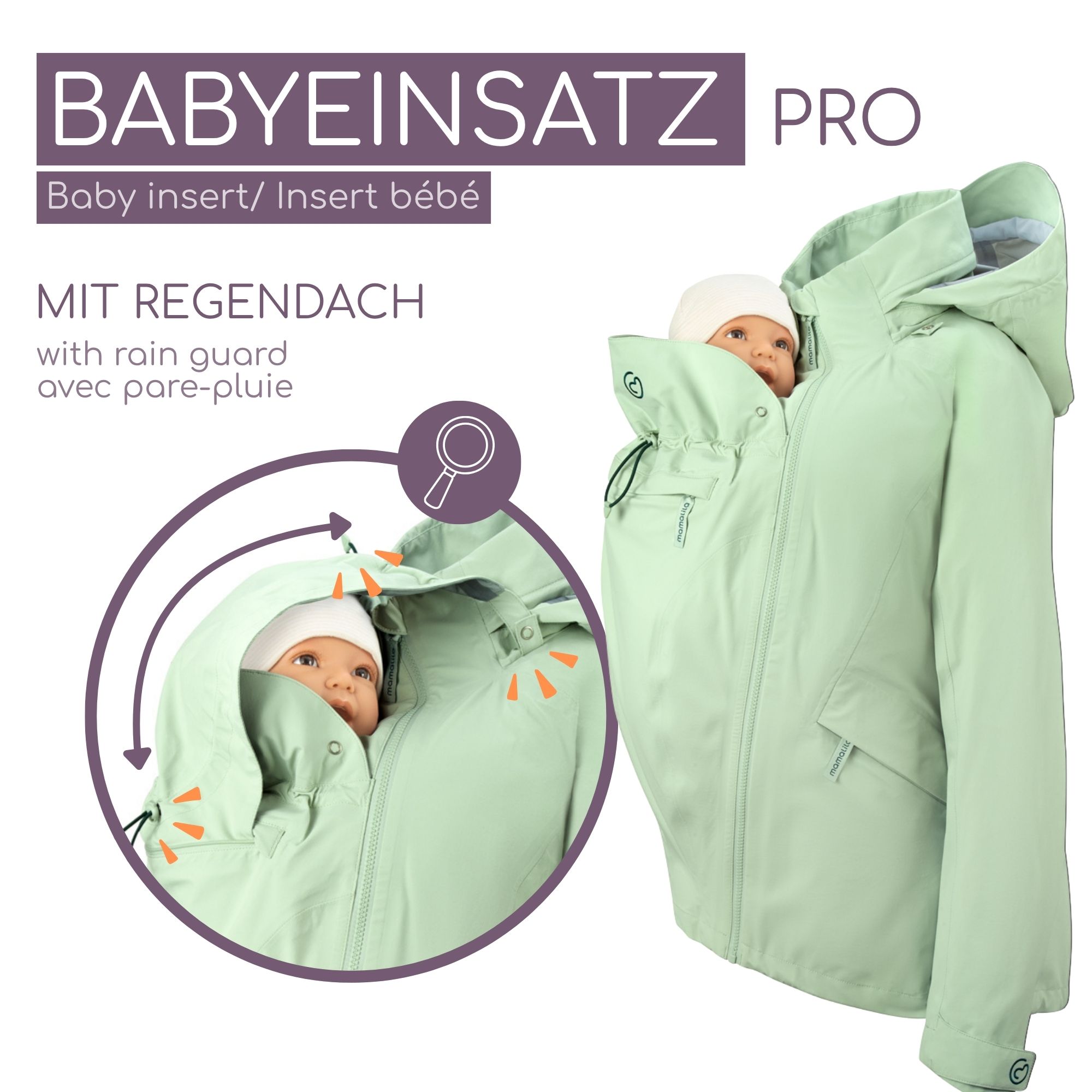 Outdoor Babywearing Jacket Explorer mint S