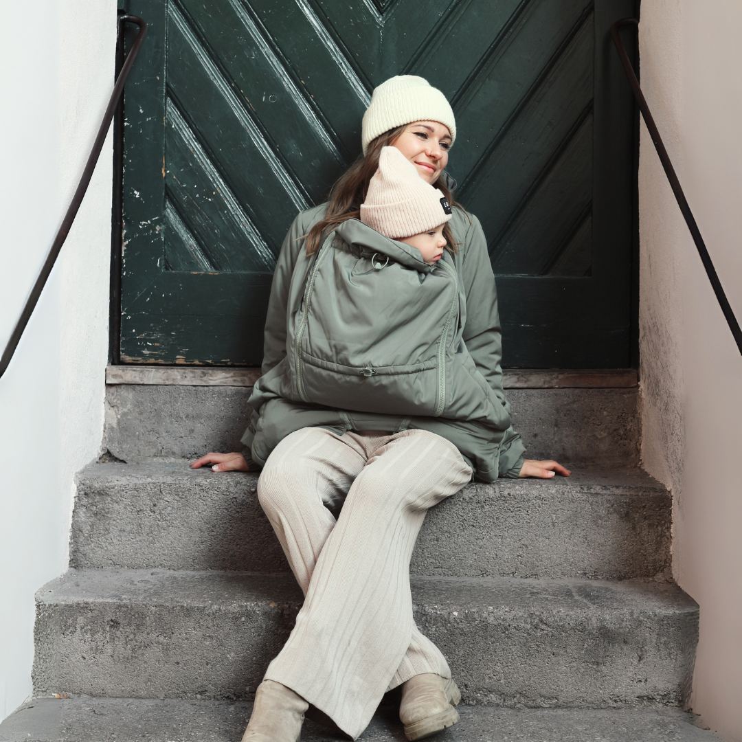 Babywearing Jacket Boston agave S