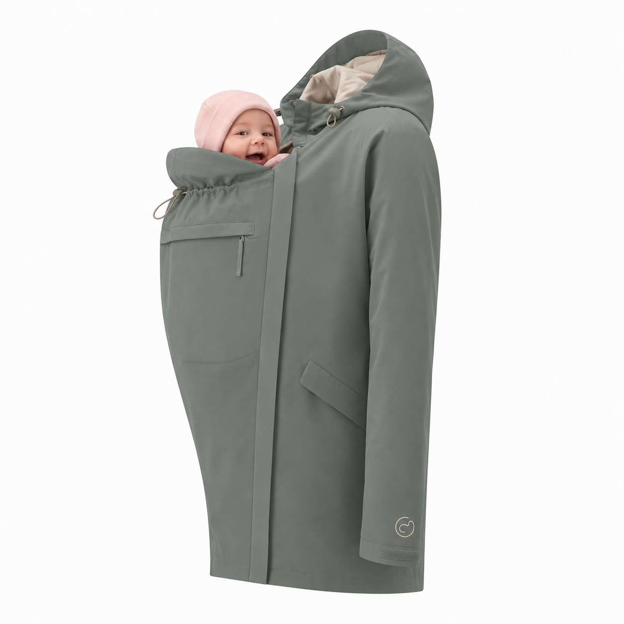 Babywearing Coat All Season agave M